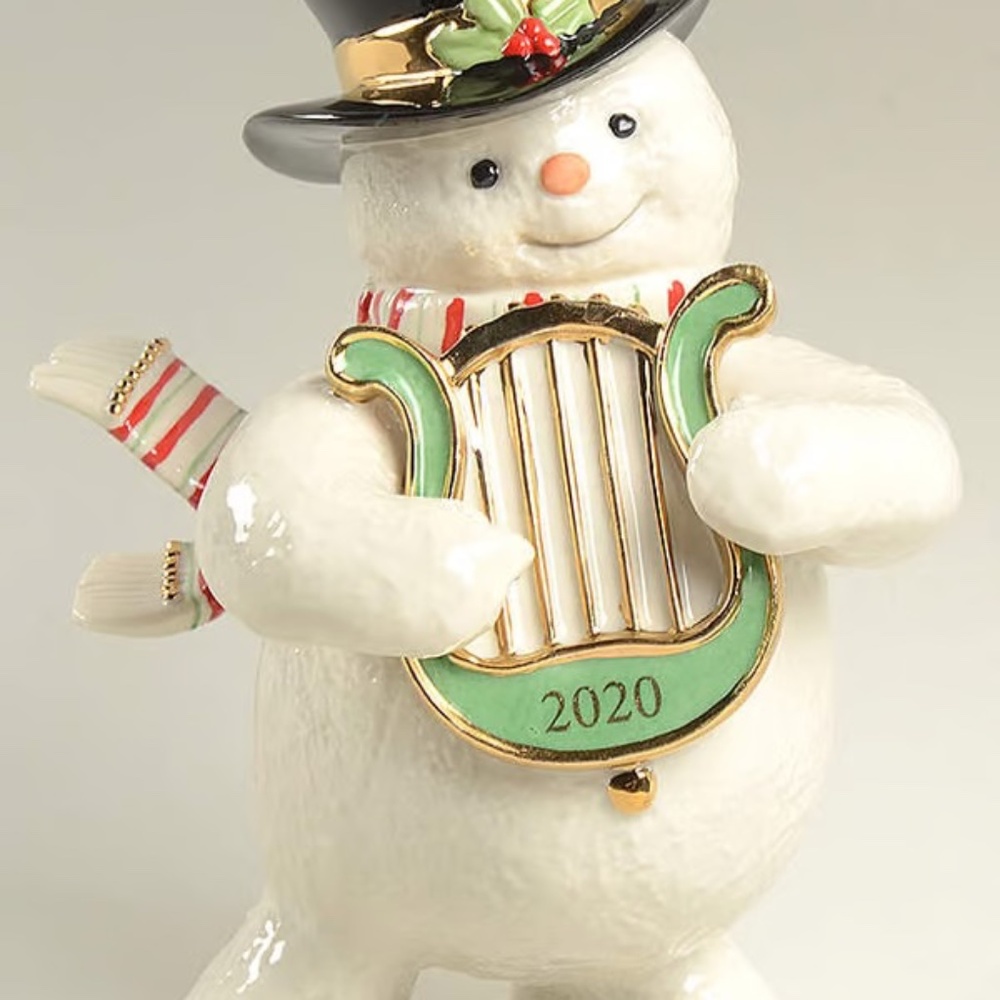 NWT Lenox 2020 Snowy Harpist Snowman